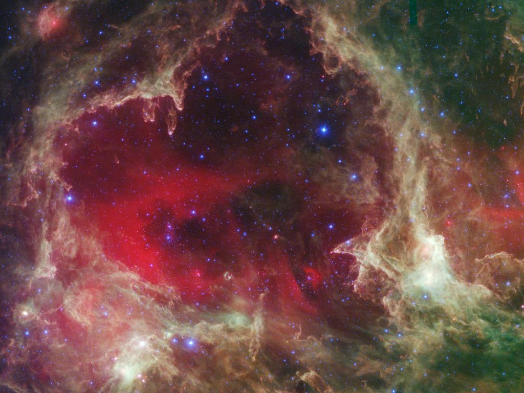 O inimă din altă galaxie: formarea stelei W5, surprinsă de telescopul Hubble.
